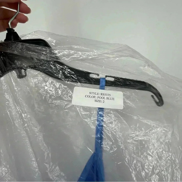 ENZA COSTA DRESS WOMENS 2 SATIN BIAS CUT SLIP IN POOL BLUE VERSATILE WEDDING - Picture 11 of 11